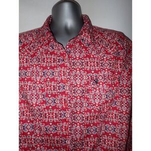 CINCH Western Shirt Mens XXL Red Paisley‎ Pattern Pearl Snap Cowboy Rodeo